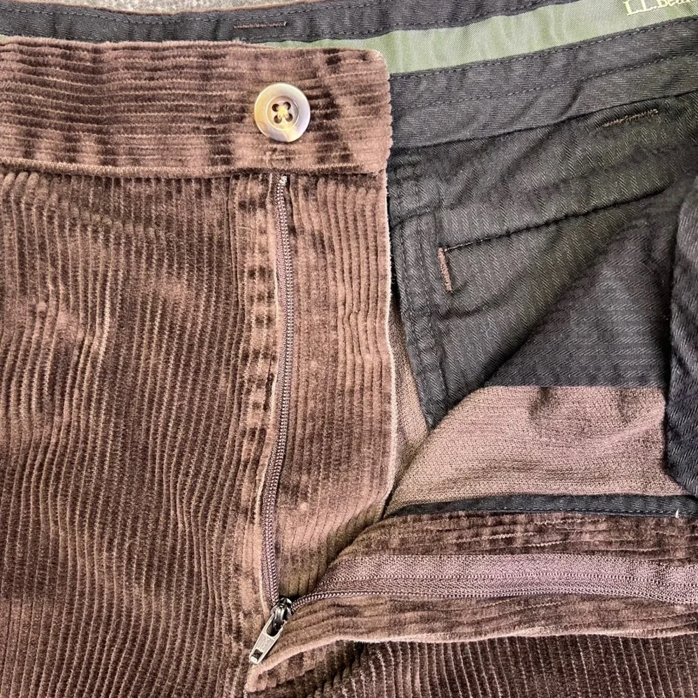 LL Bean Corduroy Pants Mens 35x31 Brown Classic Fit Casual Heritage Outdoors